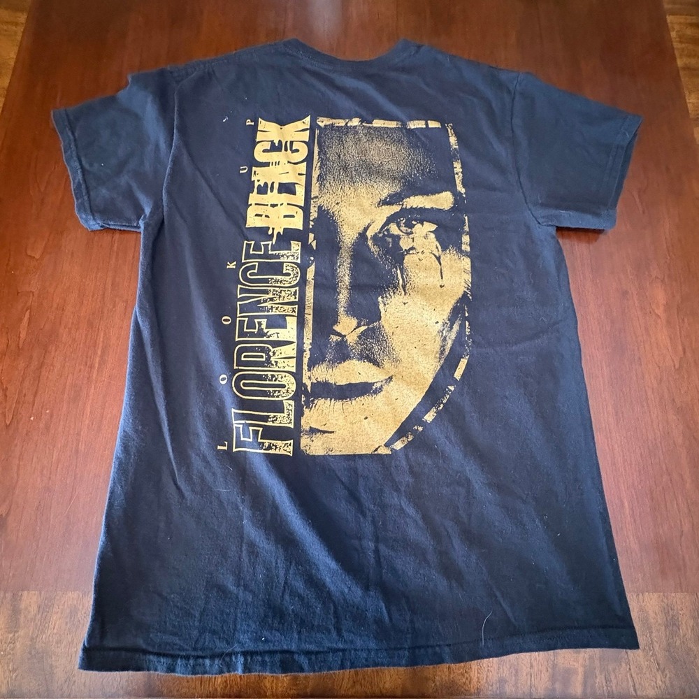 Florence Black Band T Shirt Gildan Heavy Cotton‎ Graphic Rock Tee Medium